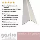Aluwinkel weiß RAL9016 lackiert Verkehrsweiß 0,8mm | 1,5mm